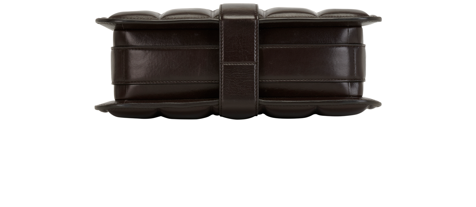 The Padded Marie Shoulder Bag, &pound;450, Handbags, Brown, Leather, Top view